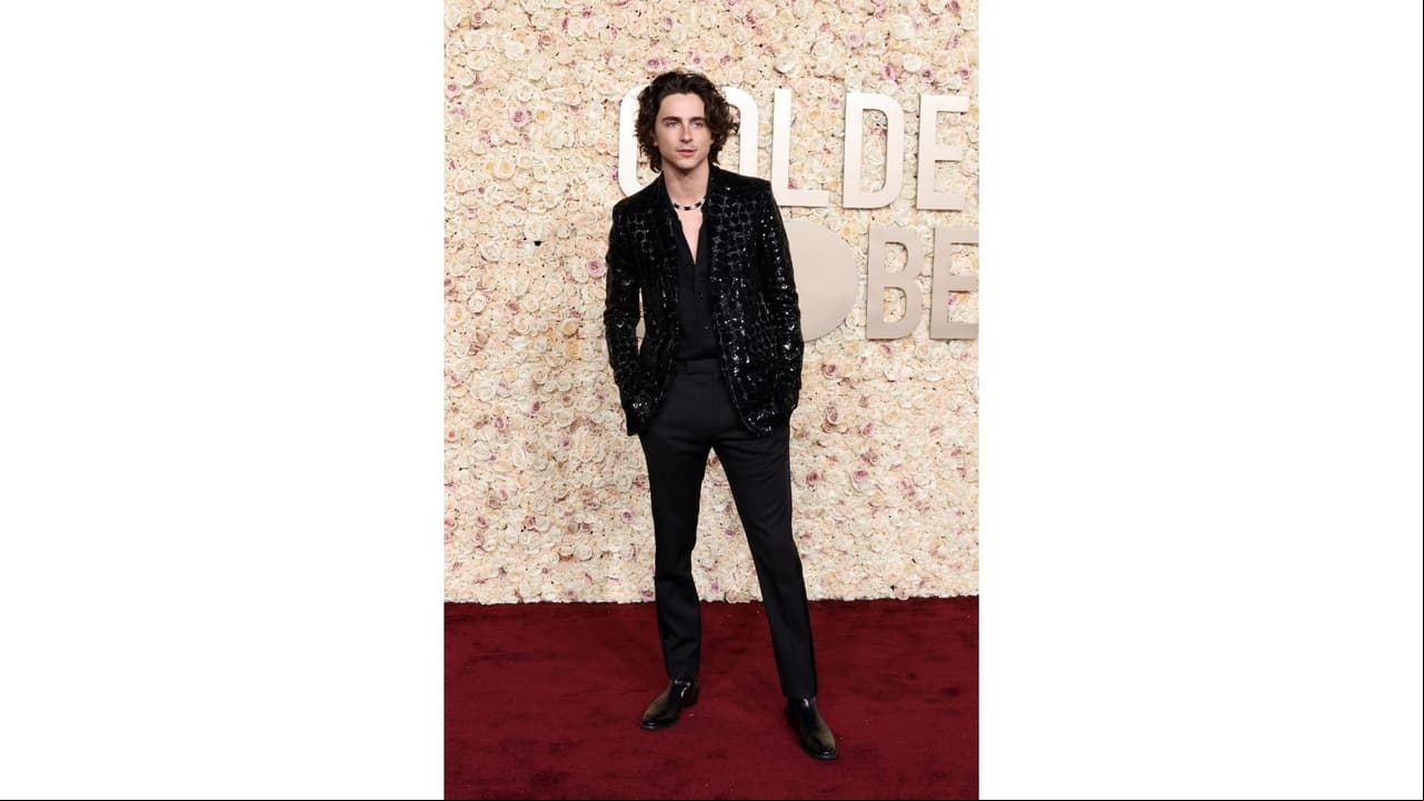A los Golden Globes 2024 asiste el actor Timothée Chalamet.