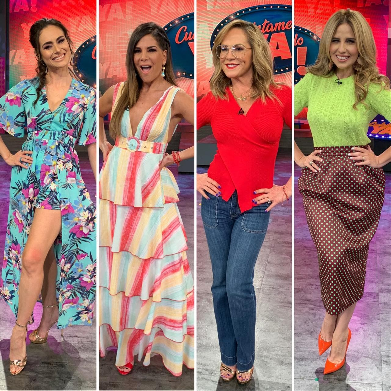 Apareció por primera vez en el programa al lado de Wendy Braga, Vielka Valenzuela y Roxana Castellanos.