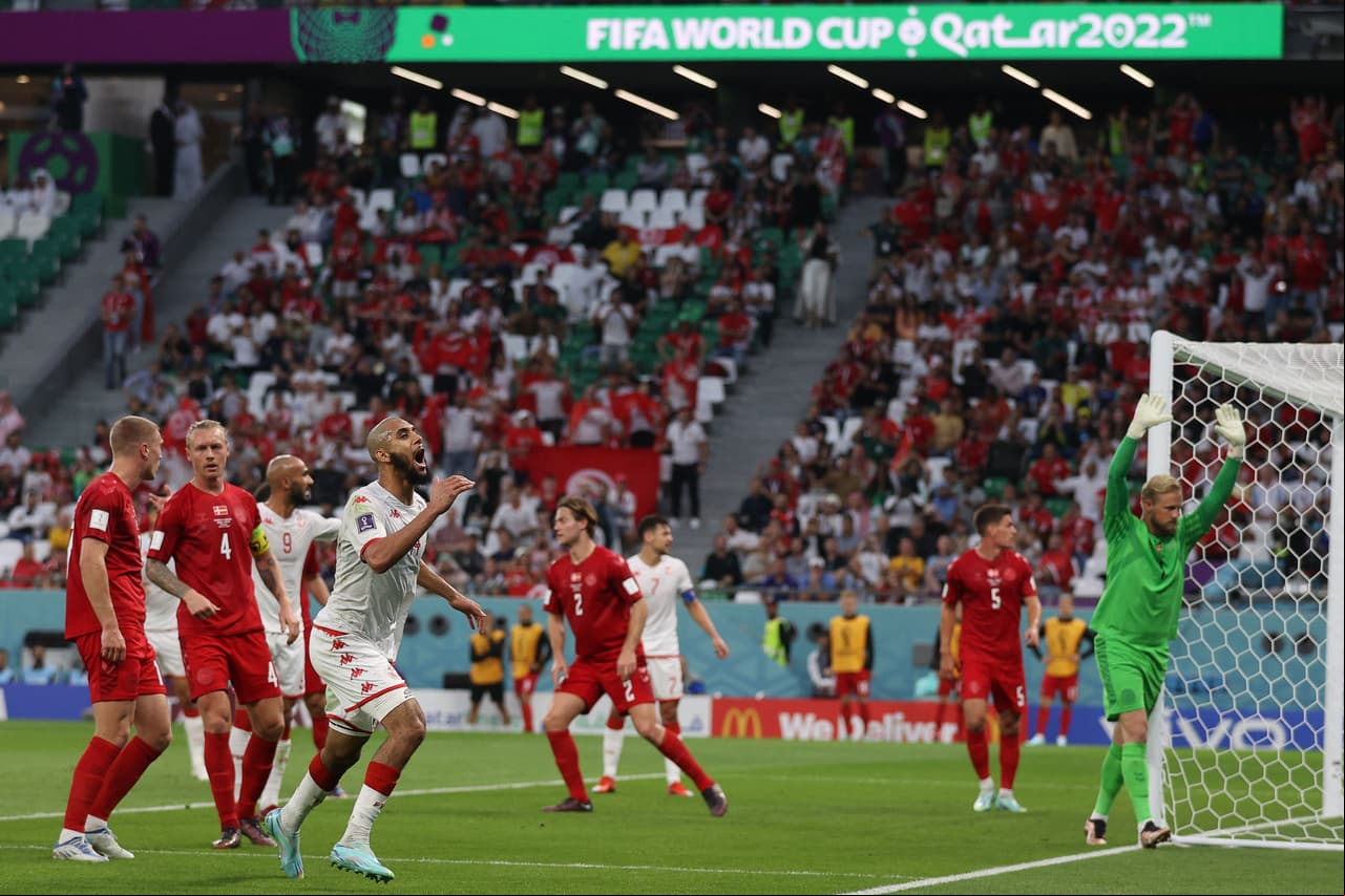 Dinamarca y Túnez regalan el primer 0-0 en la Fase de Grupos del 
<b>Mundial Qatar 2022. </b>