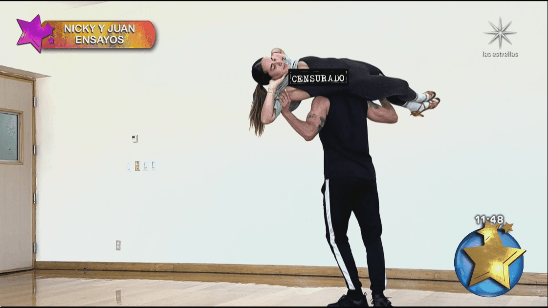 Nicky Chávez ensaya con Juan Solo en 'Las Estrellas bailan en Hoy'