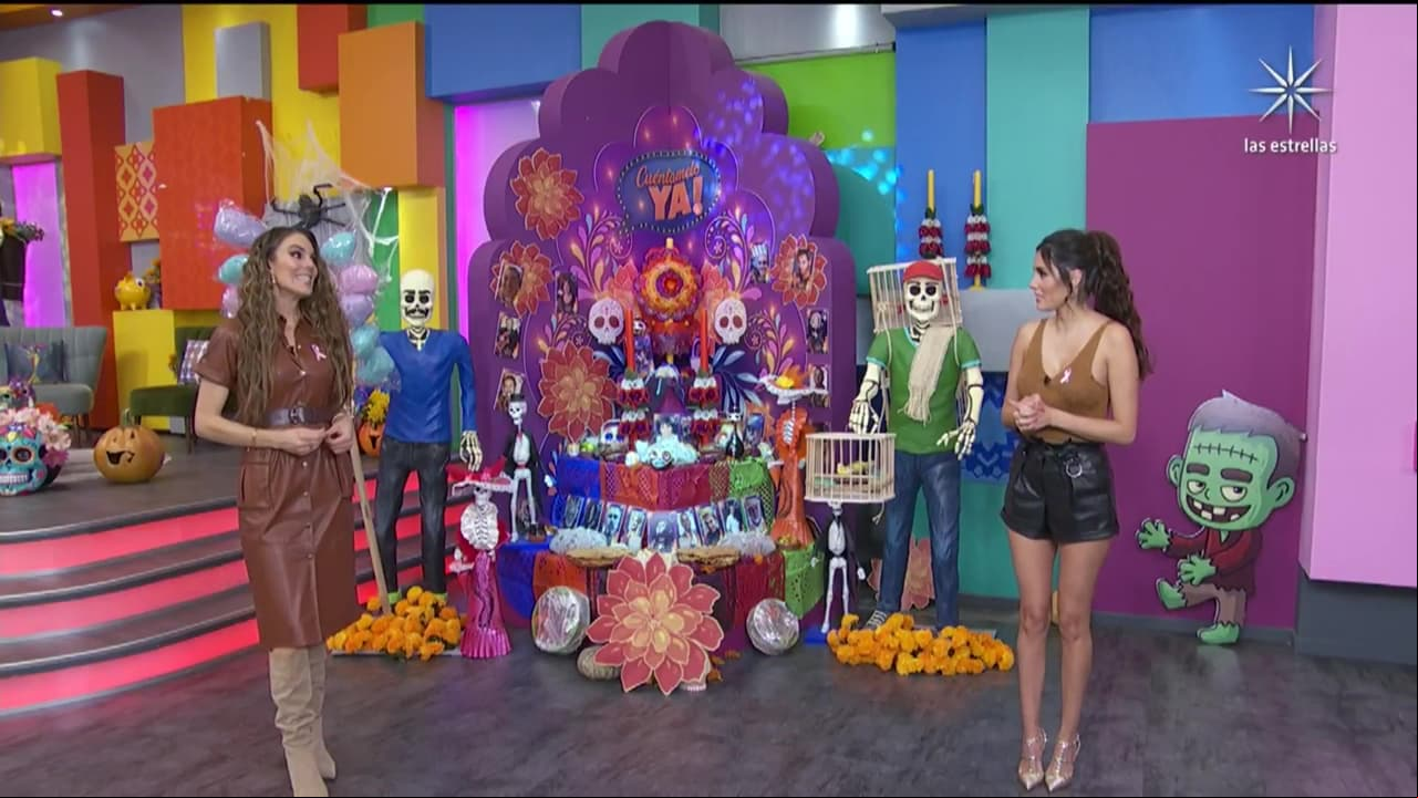 El segundo altar de muertos es el que hemos visto durante este mes de octubre al aire en el programa. 
<br>
<br>Para este colaboró toda la producción de 'Cuéntamelo ya!'.