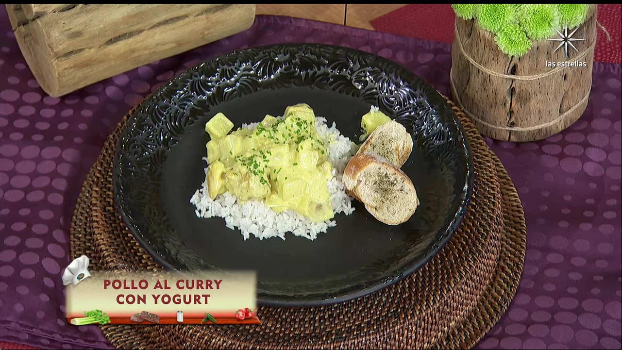 ‘Pollo al curry con yogurt’: Prepara esta receta al estilo del Chef Omar Sandoval