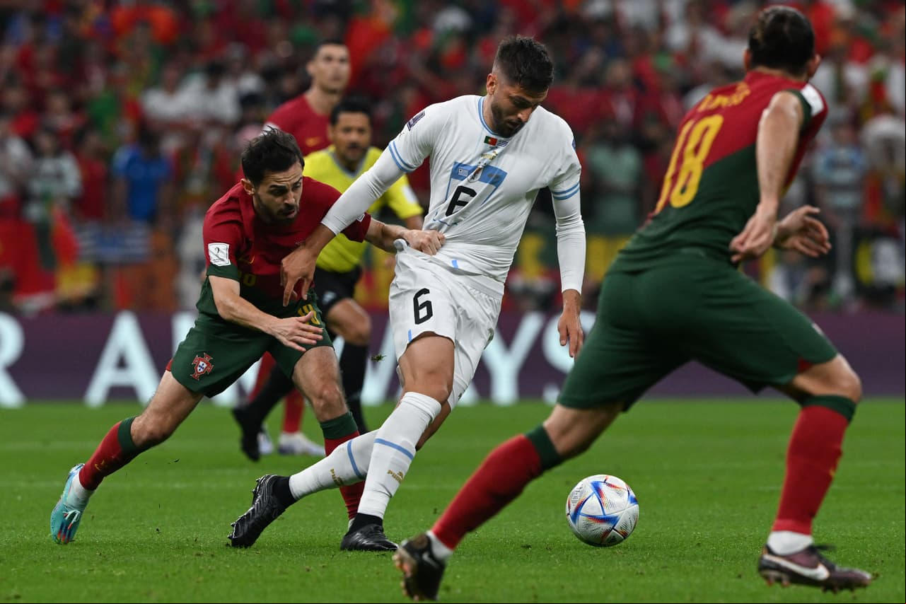 Bruno Fernandes da el triunfo a Portugal ante Uruguay