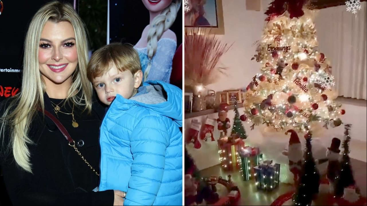 Marjorie de Sousa presume su espectacular villa navideña al ritmo de la tierna voz de Matías