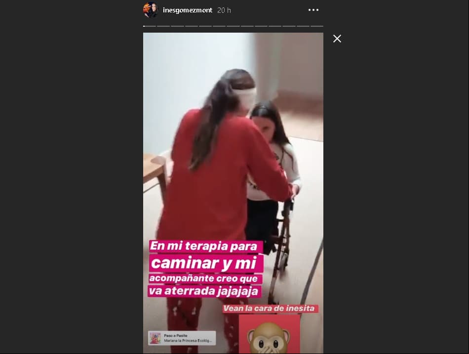 Inés Gómez Mont ya puede caminar