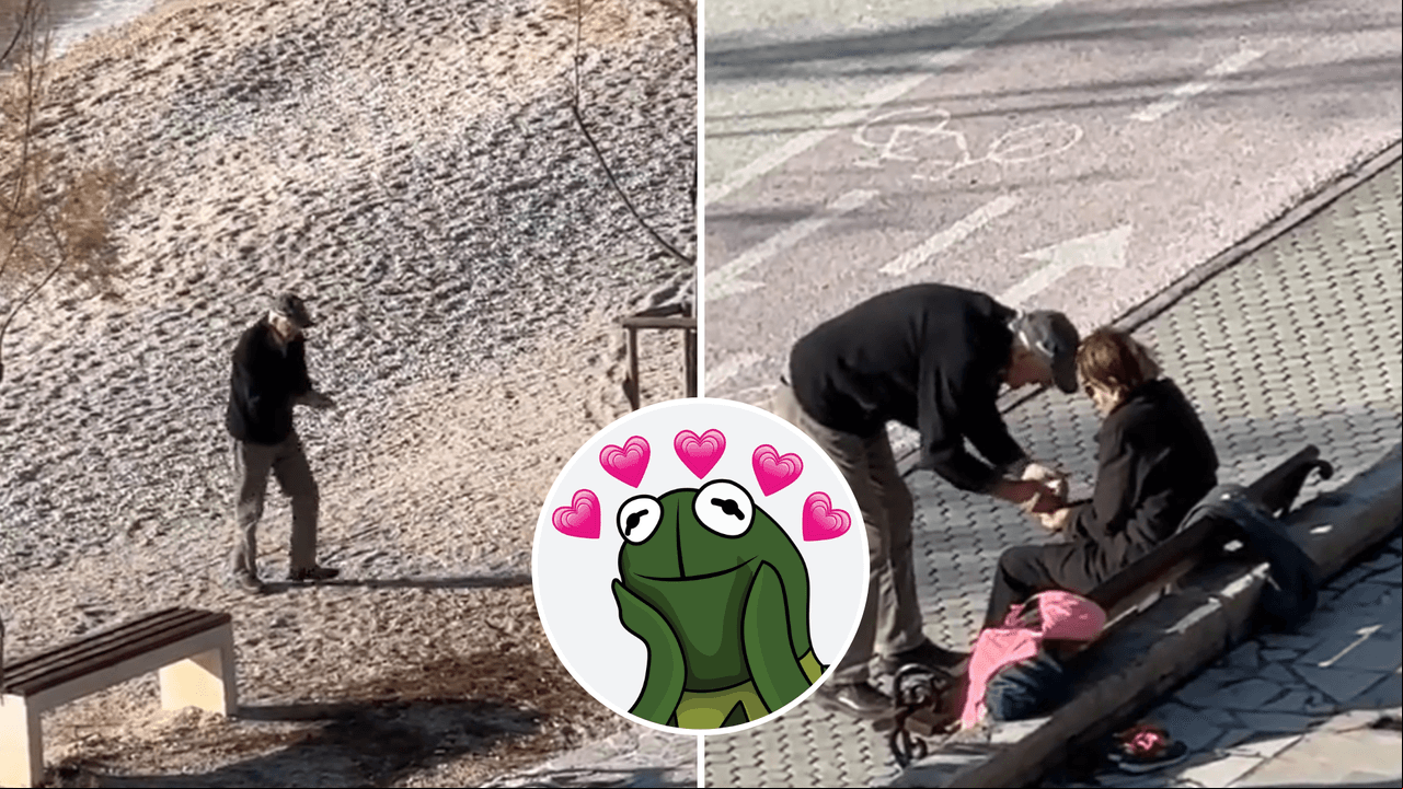 Abuelito lleva agua del mar a manos de su esposa y pone a llorar a Internet: “Felices para siempre”