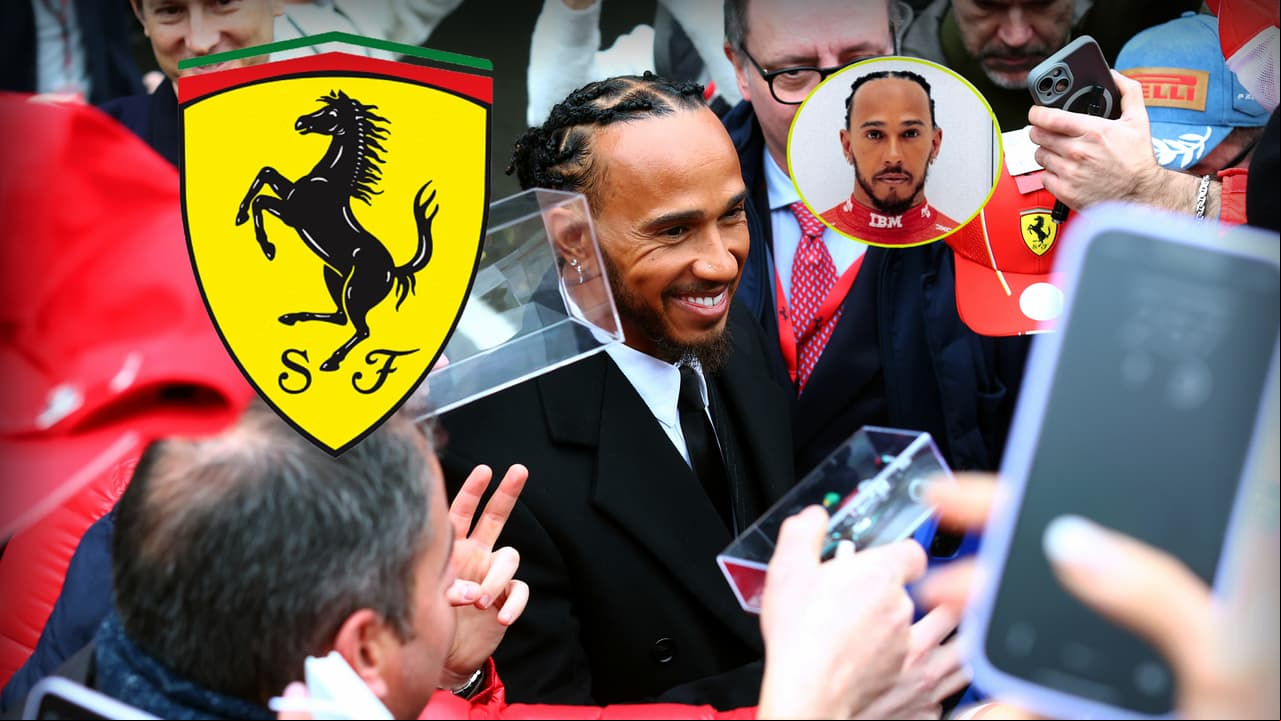 Lewis Hamilton desata locura en Ferrari al usar su uniforme