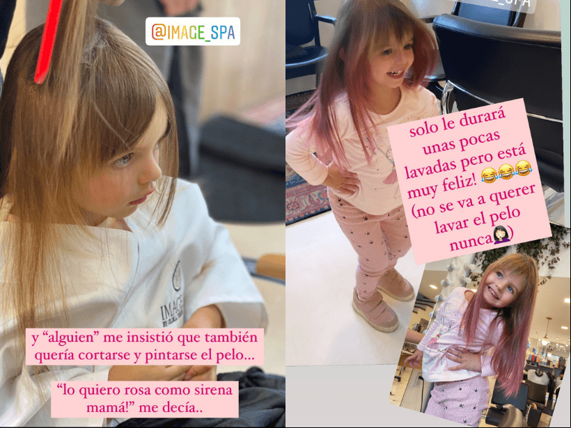 Kailani cumple su sueño y aparece con el cabello completamente rosa