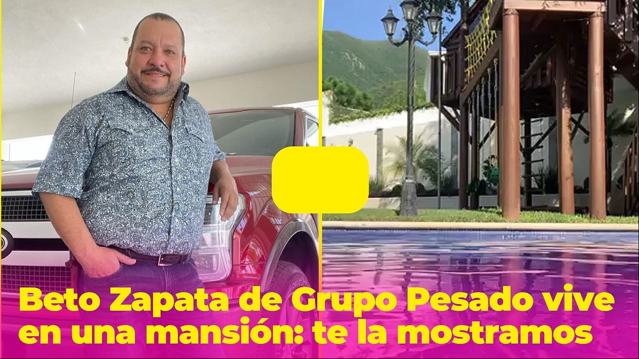 Beto Zapata de Grupo Pesado vive en una mansión: ¡su patio parece un parque!