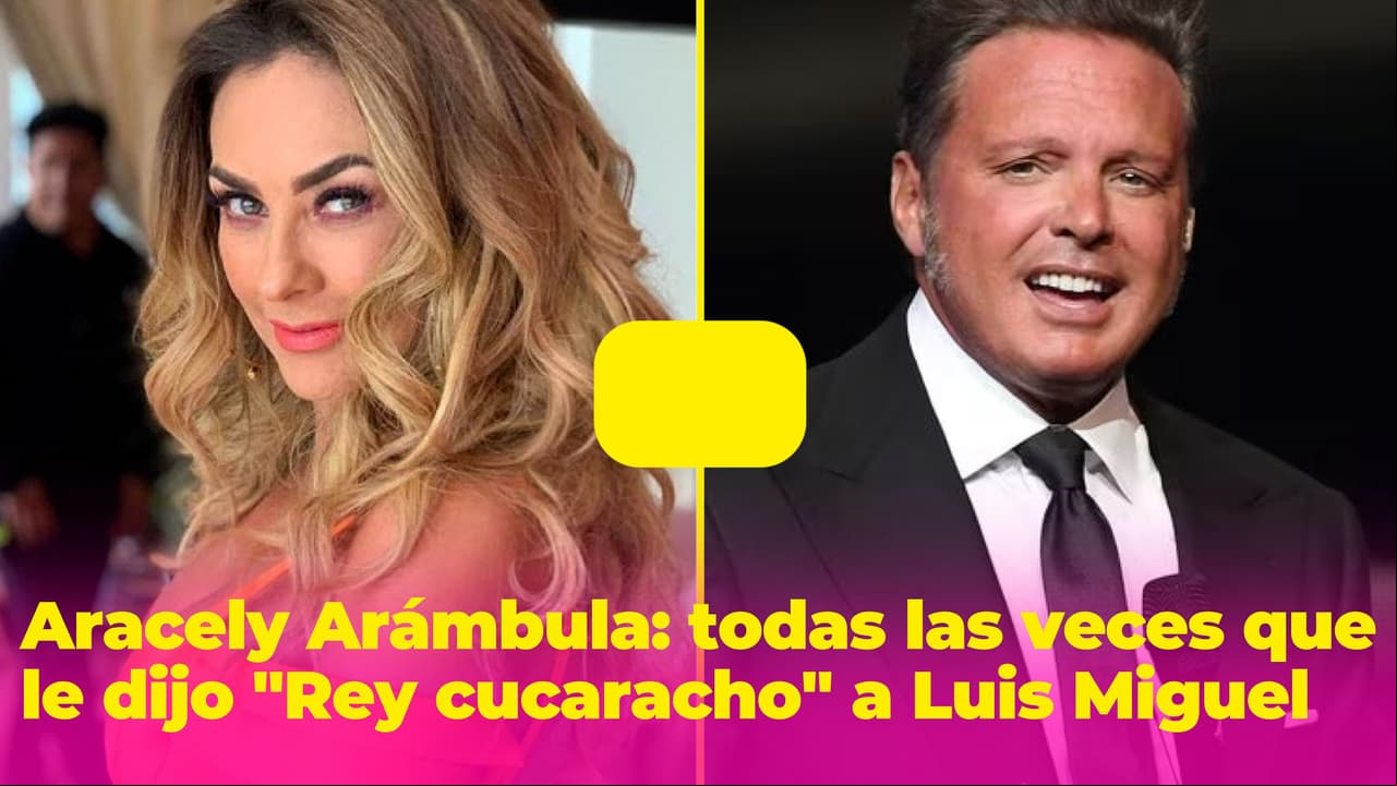 Aracely Arámbula llama "Rey cucaracho" a Luis Miguel: todas las veces que se lo ha dicho
