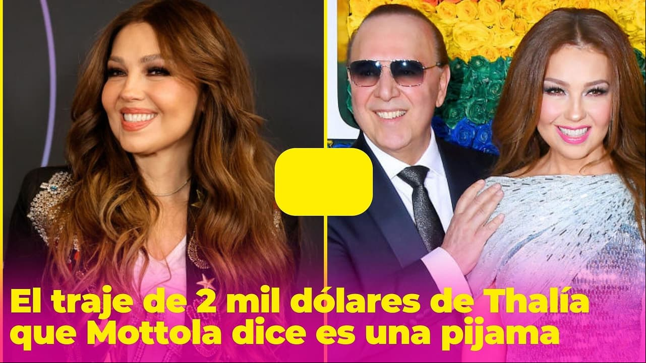 El traje de 2 mil dólares de Thalía que Tommy Mottola dice es una pijama