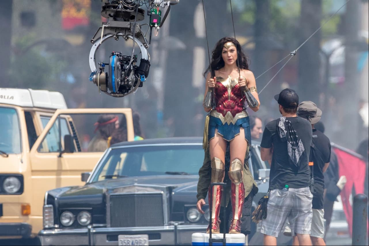 Gal Gadot es captada durante la filmación de la segunda película de ‘Mujer Maravilla’ (FOTO: The Grosby Group)