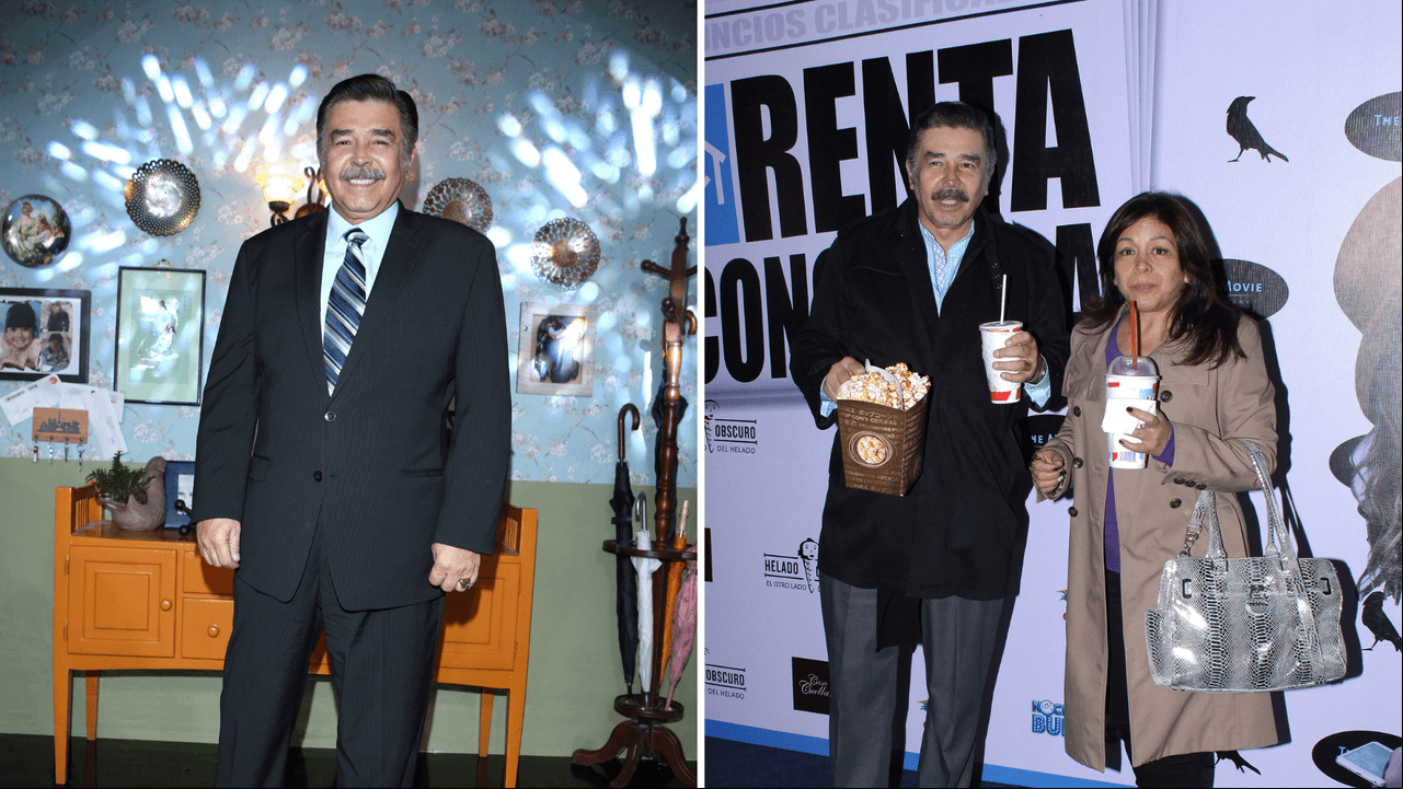 En la ficción, Jorge Ortiz de Pinedo da vida a 'Plácido López', quien está casado con 'Renata López' (Zully Keith). Sin embargo, en la vida real, el comendiante de 72 años mantiene una relación con Gabriela Sánchez Hinojosa, desde 2005, y quien es 18 años menor que él y es dueña de una academia de arte dramático y baile.