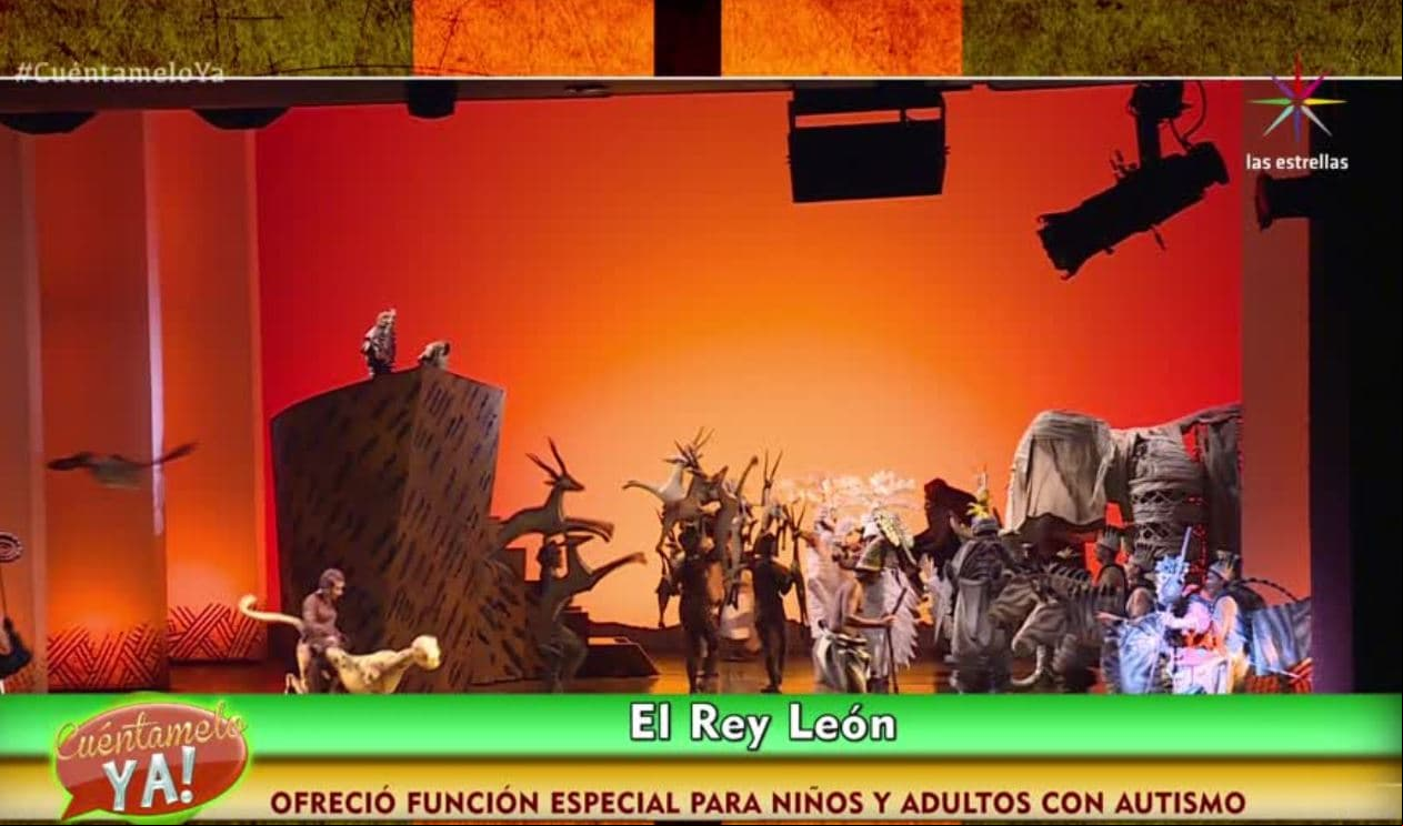"El Rey León" dio función especial para niños y adultos con Autismo