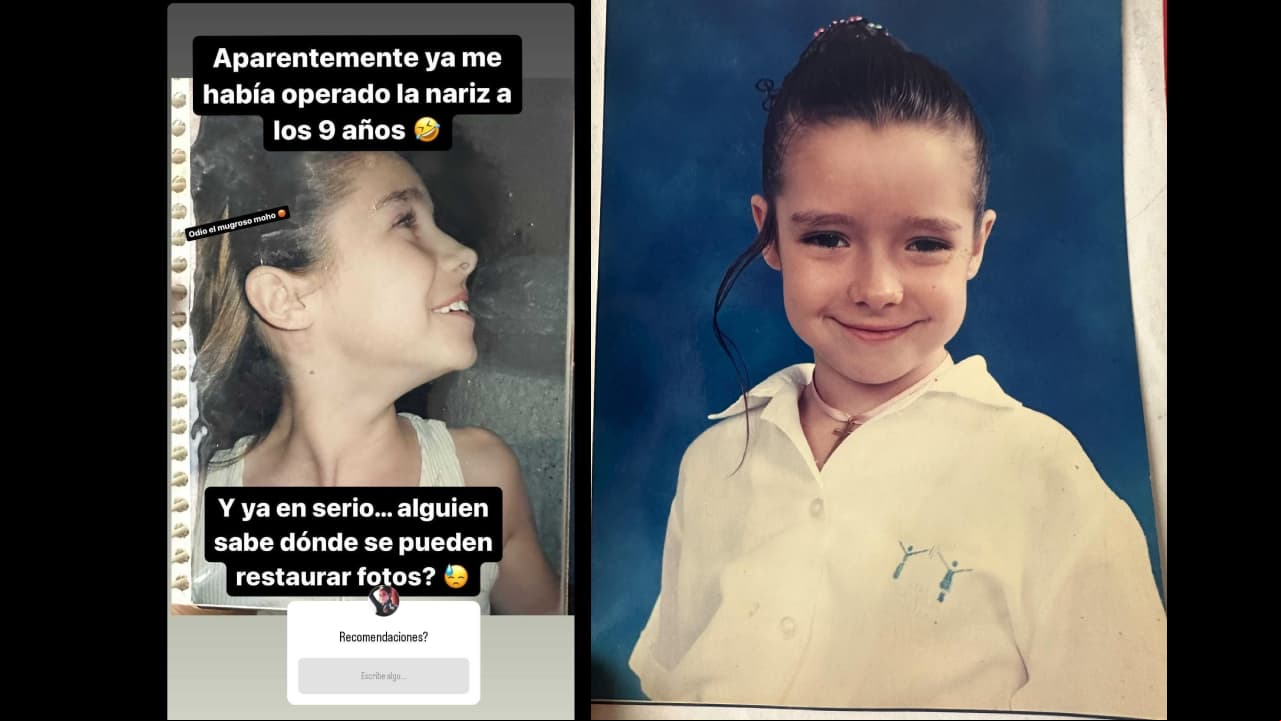 Ariadne Díaz acaba con rumores y muestra que desde niña lucía así su nariz