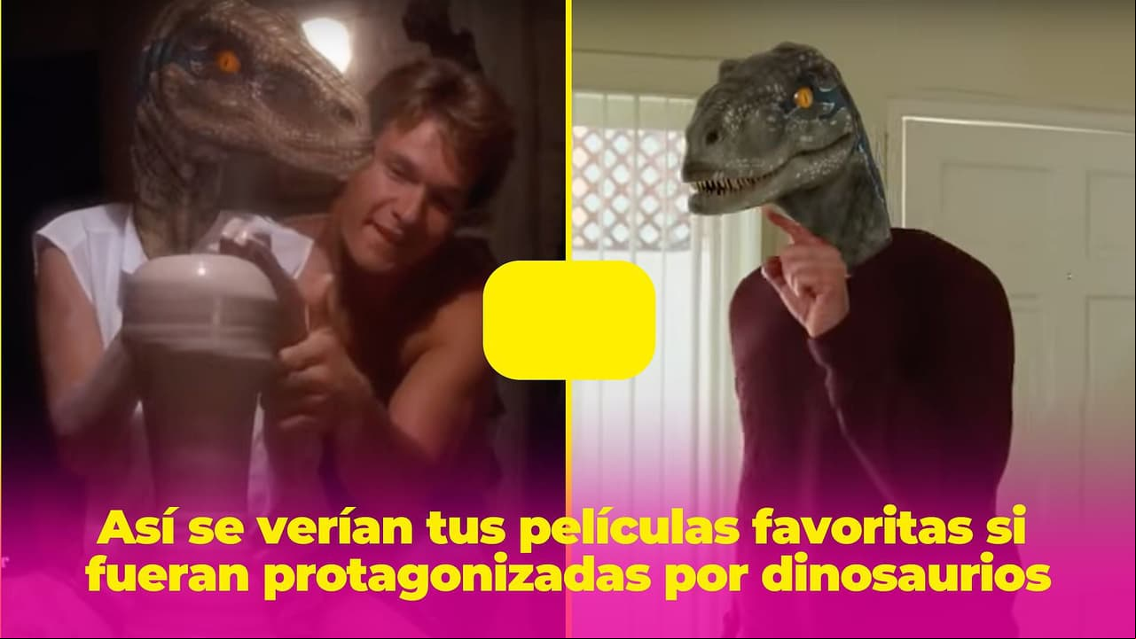 Así se verían tus películas favoritas si fueran protagonizadas por dinosaurios, te matarán de risa