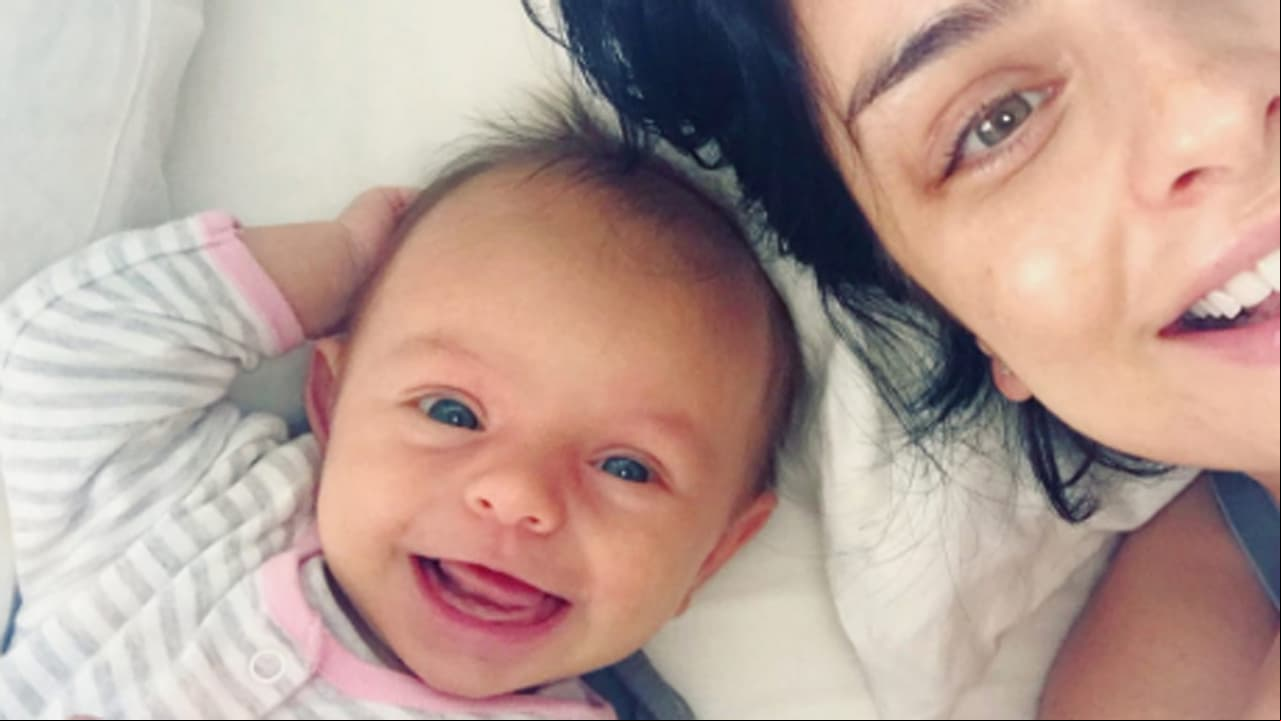 Sus primeras sonrisas fueron captadas en Instagram.