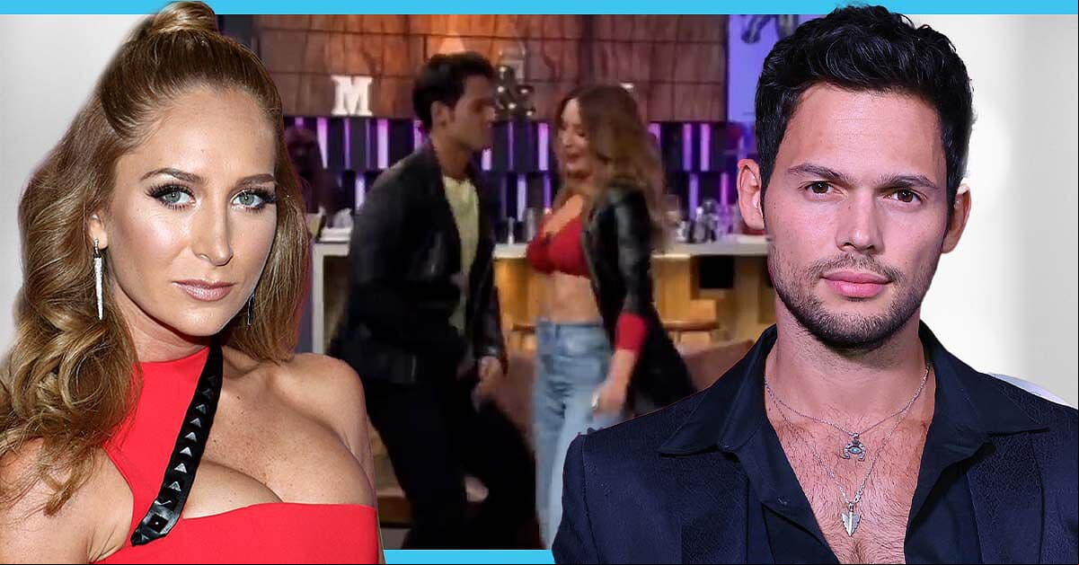 Emmanuel Palomares y la vez que cautivó a Geraldine Bazán con sus mejores pasos de baile