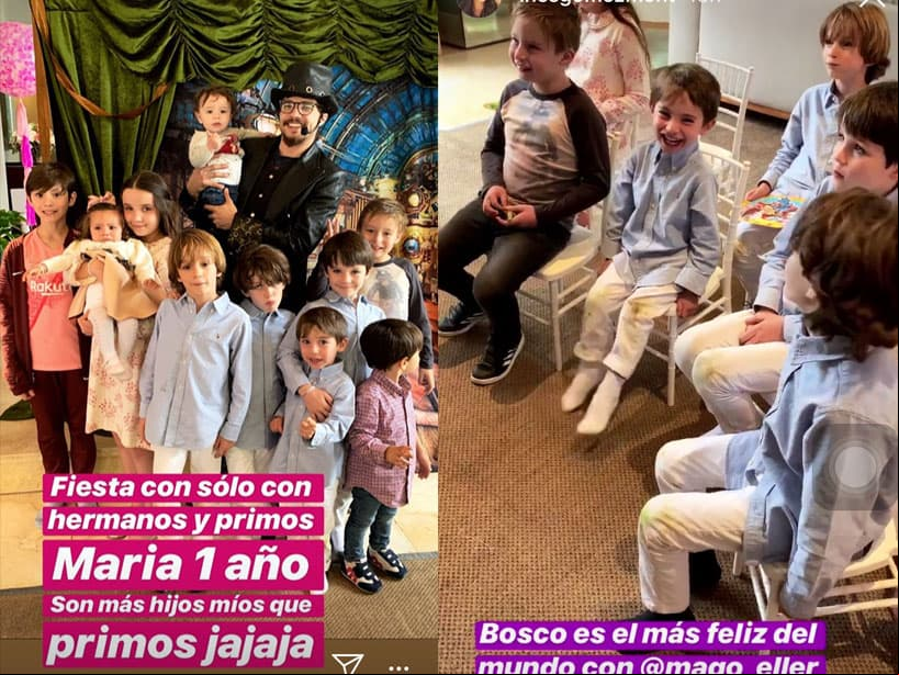 Inés decidió realizar este festejo sólo para sus hijos y primos, contando con un espectáculo de magia que disfrutó mucho el pequeño Bosco.