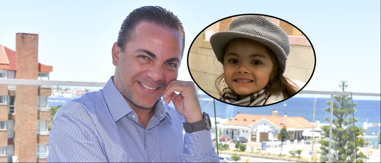 Cristian Castro y su hija Rafaela