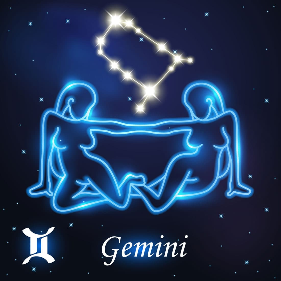 Géminis. Tus números mágicos son el 00 y 05 y tu color es el azul.