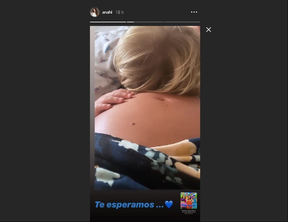 Anahi presume su embarazo en Instagram