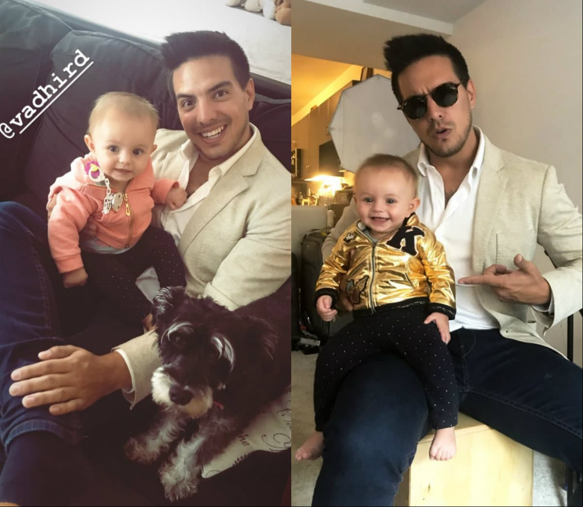 Vadhir Derbez mostró lo unido que es a su hermana Aislinn y a su sobrina Kailani