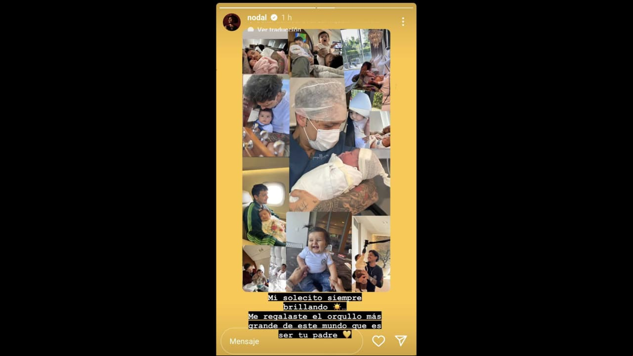 Nodal publica fotos con su hija Inti