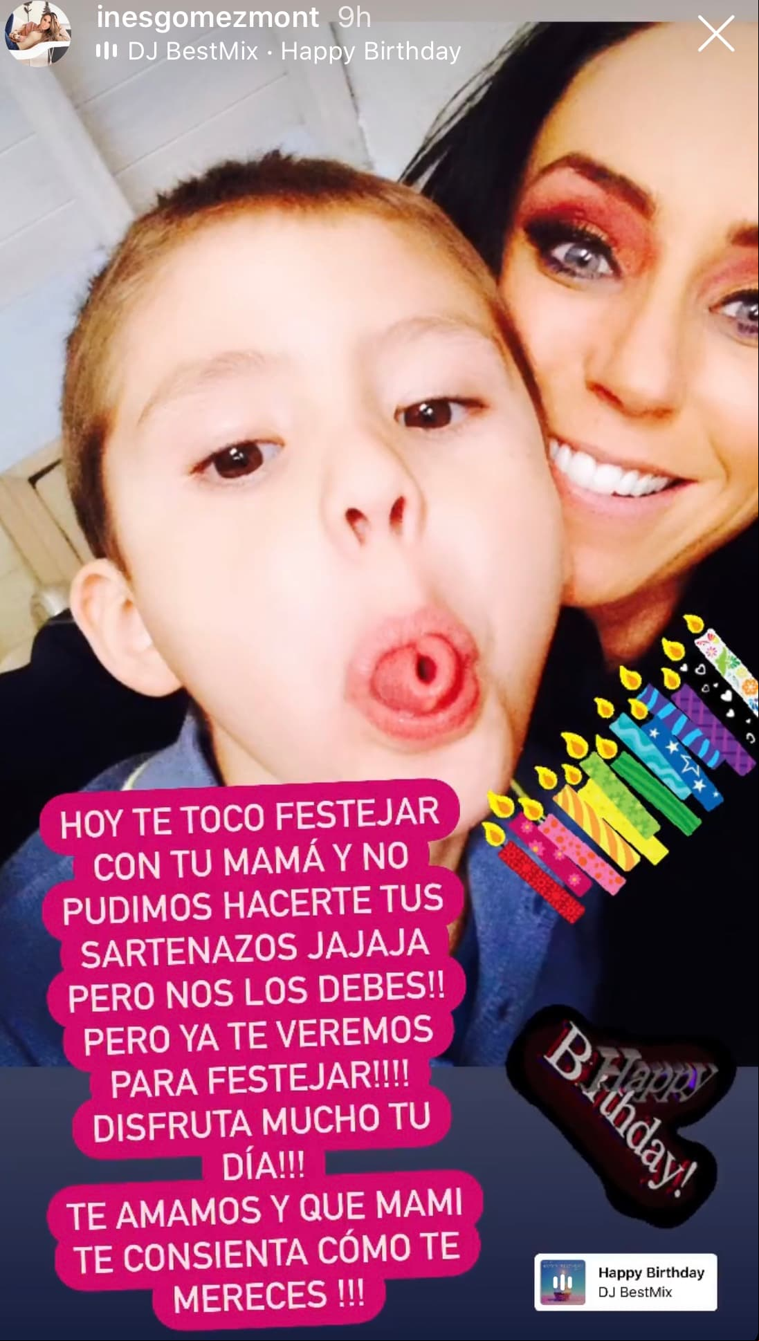 Finalmente, la conductora le deseo un feliz cumpleaños al pequeño que sería celebrado por su mamá. No sin antes enfatizar el gran amor que siente por él.
