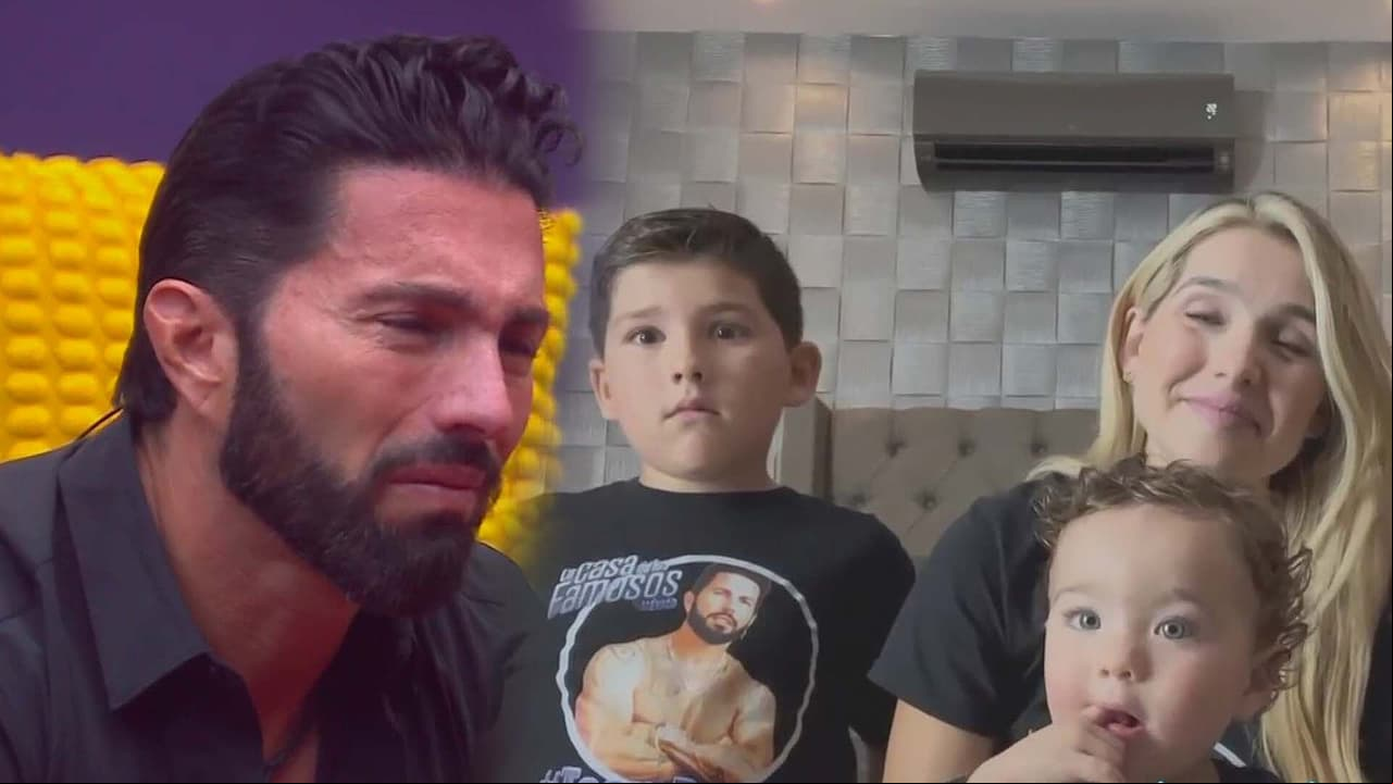 Poncho, Sergio y Nicola lloran con emotivo mensaje de sus hijos en La Casa de los Famosos México