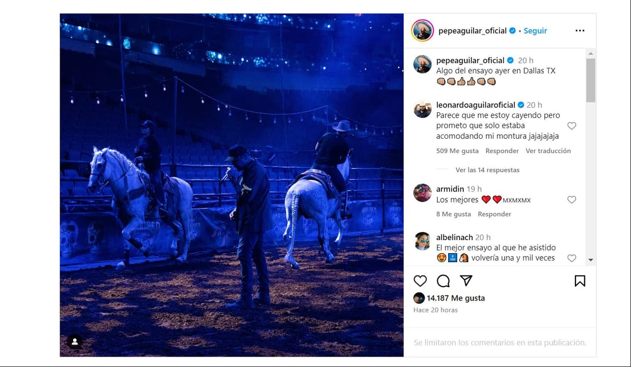 Pepe Aguilar muestra reencuentro con Ángela Aguilar tras polémica.