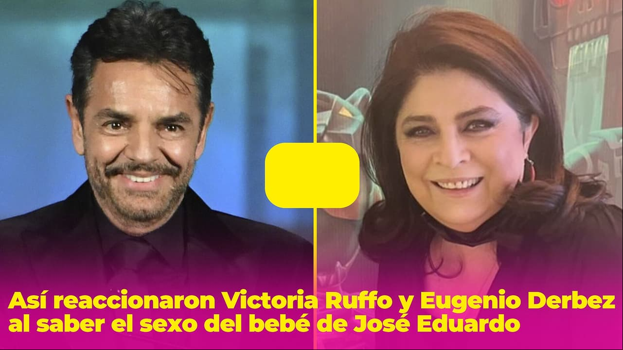 Así reaccionaron Victoria Ruffo y Eugenio Derbez a la revelación del sexo del bebé de José Eduardo