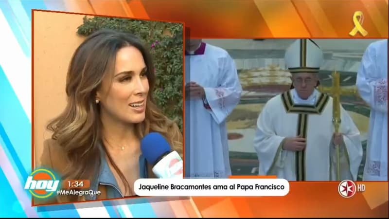 Famosos felices por la visita del Papa