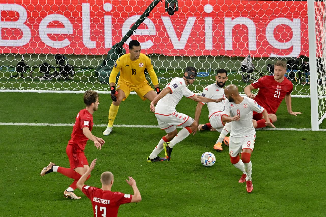 Dinamarca y Túnez regalan el primer 0-0 en la Fase de Grupos del 
<b>Mundial Qatar 2022. </b>