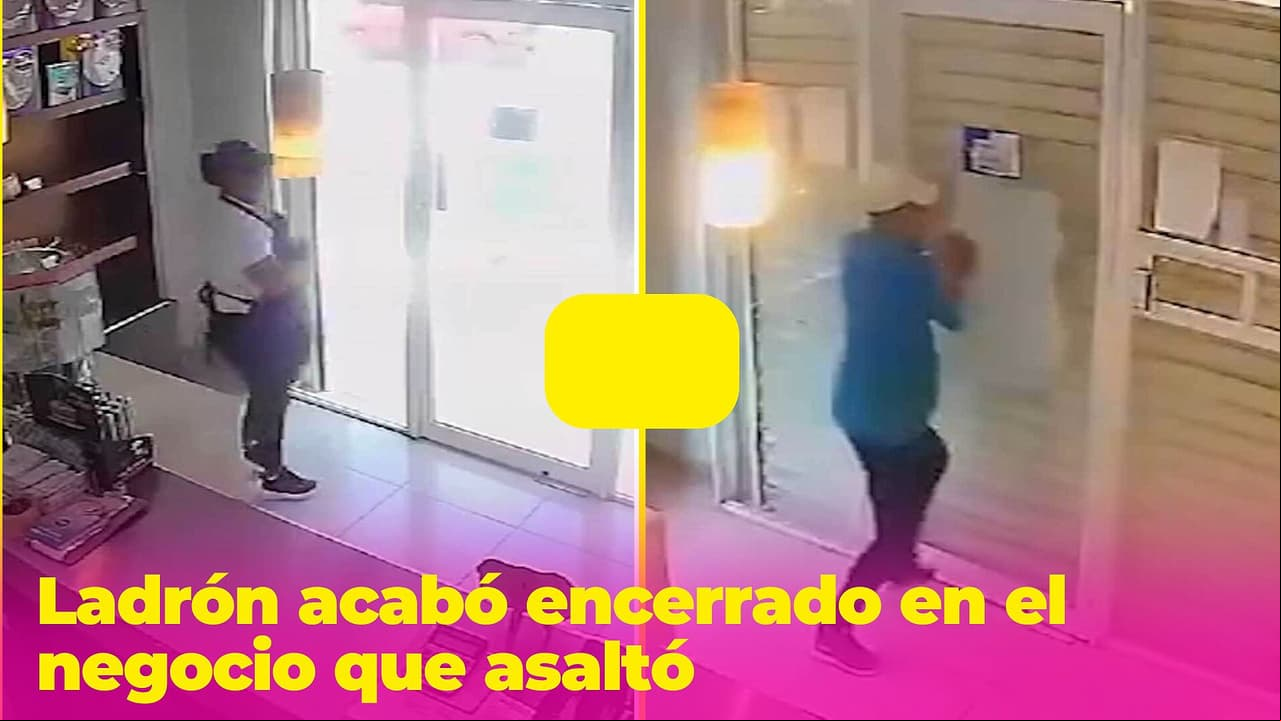Ladrón acabó encerrado en el negocio que asaltó: la trabajadora es llamada "la mujer más inteligente"