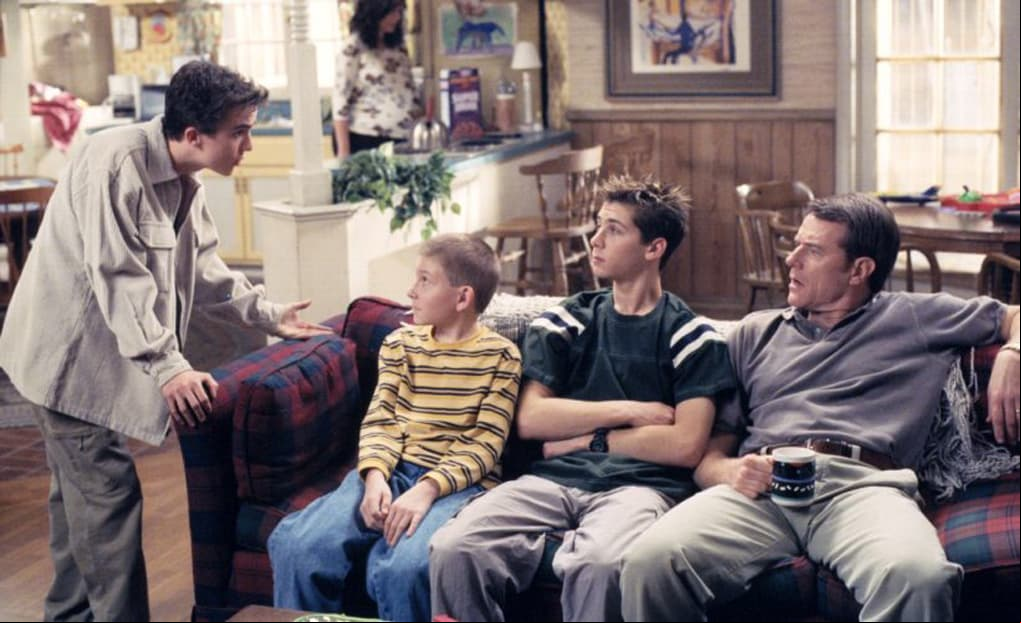 Erik Per Sullivan ('Dewey'), Bryan Cranston ('Hal') y Justin Berfield ('Reese') son los únicos actores que aparecen en todos los capítulos de la serie (FOTO: FOX)