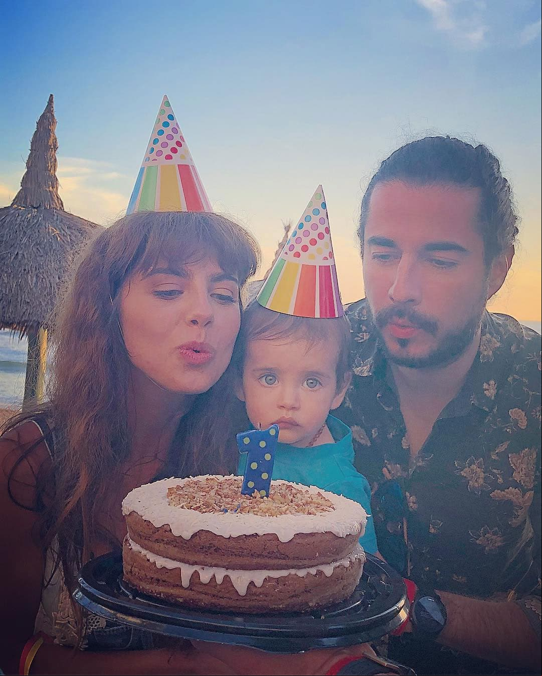 Marcelo contó con la presencia de sus padres para celebrar su primer año de vida.