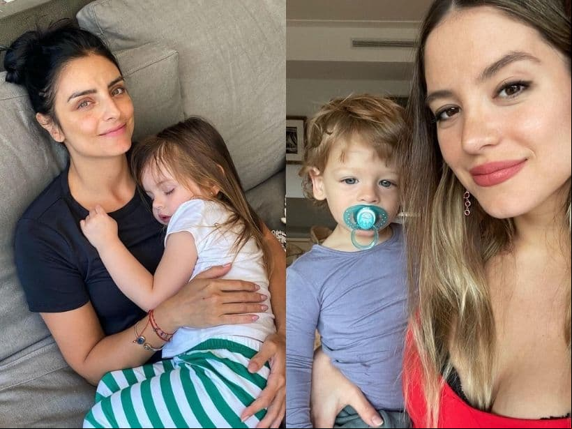 Hijos de Aislinn Derbez y Chicharito Hernández se conocen; la actriz y Sarah Kohan se van de paseo