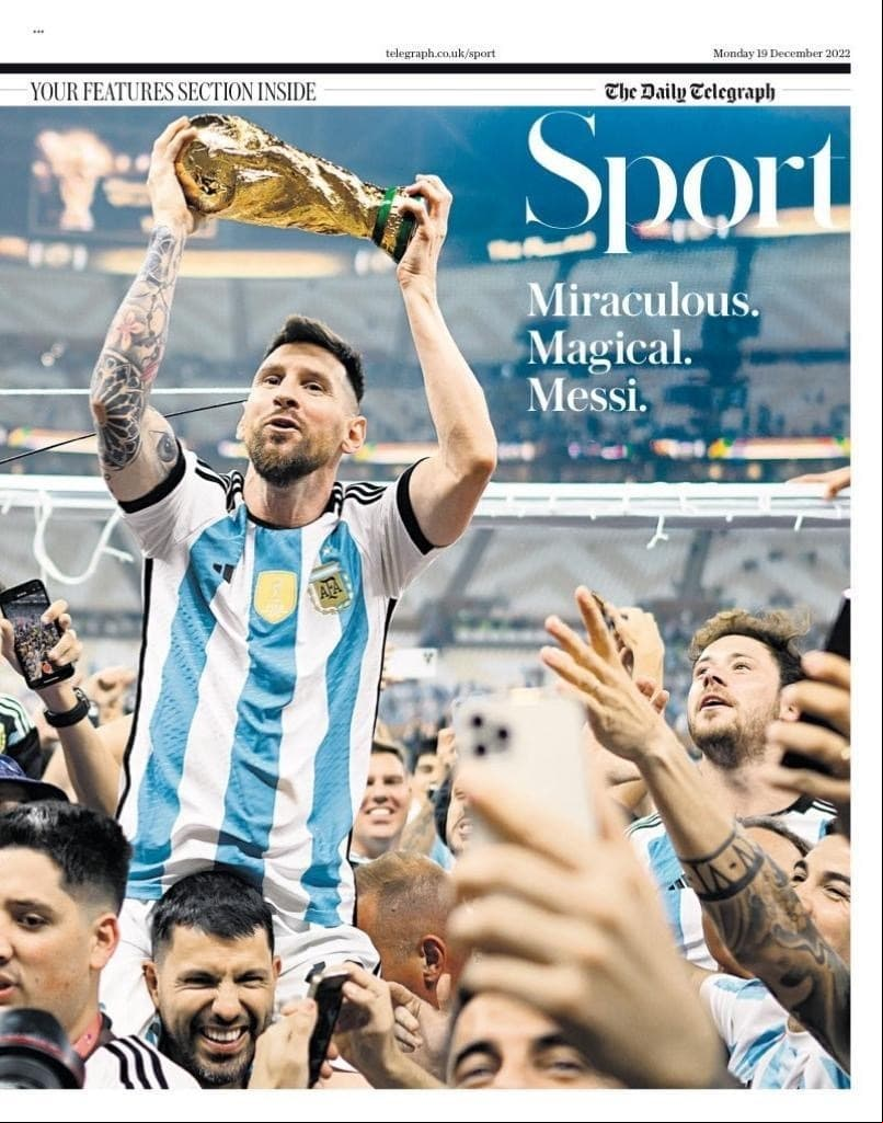 Las portadas de Argentina campeón en Qatar 2022