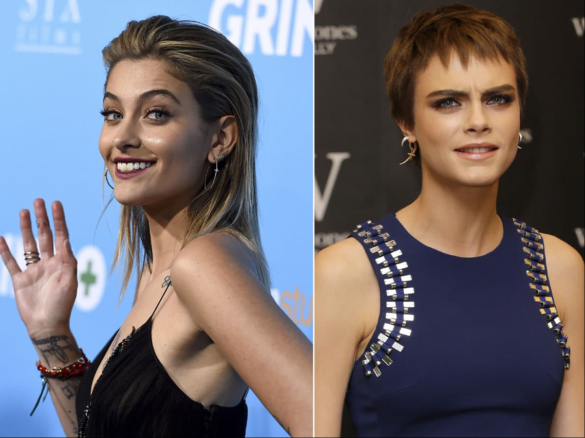 Paris Jackson y Cara Delevingne fueron sorprendidas dándose tremendo beso
