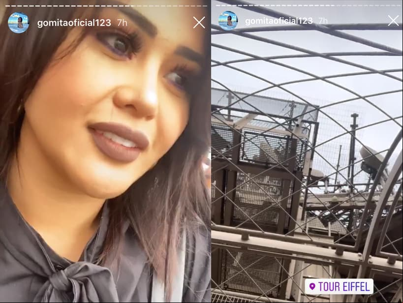 Para comenzar el jueves, Gomita subió a la Torre Eiffel. “Todo esto es maravilloso, no lo puedo creer”, expresó.