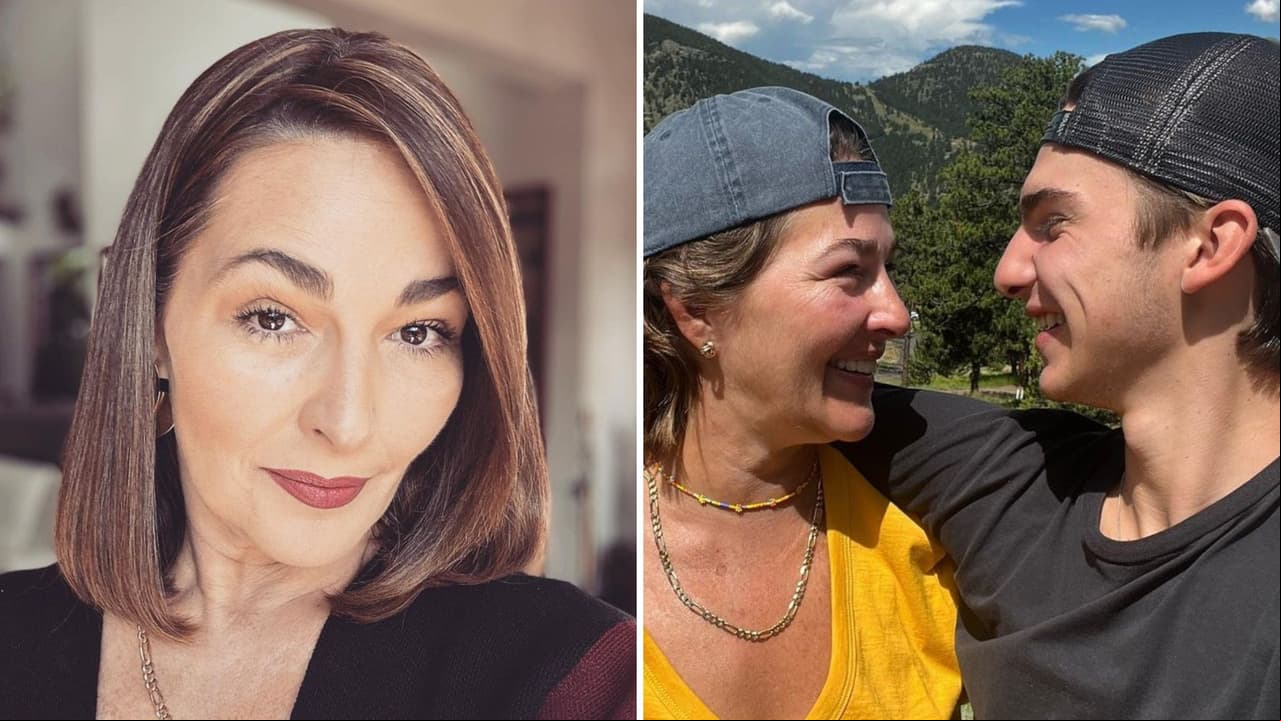 Eugenia Cauduro y su hijo Patricio, quien viajó a Inglaterra para estudiar.