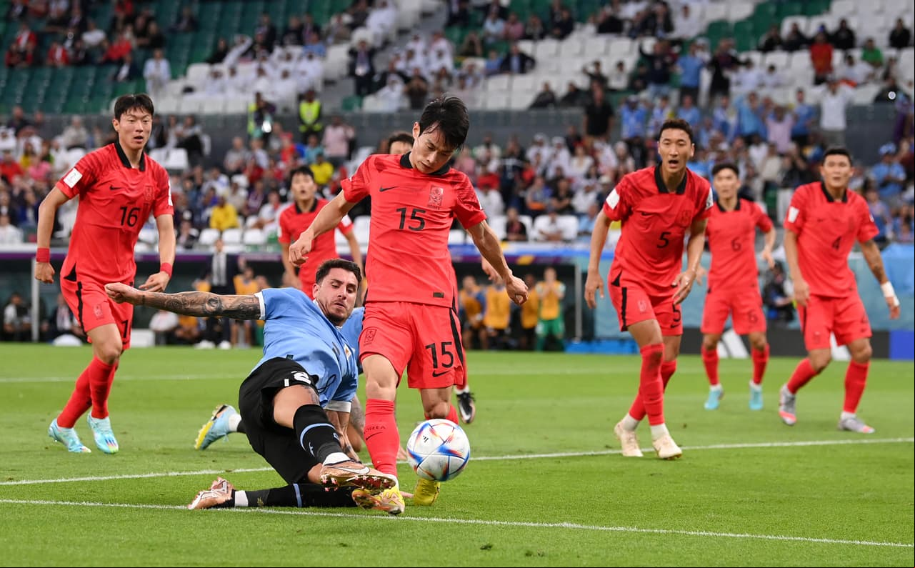 Uruguay y Corea del Sur empataron 0-0 en su debut en el Mundial Qatar 2022.