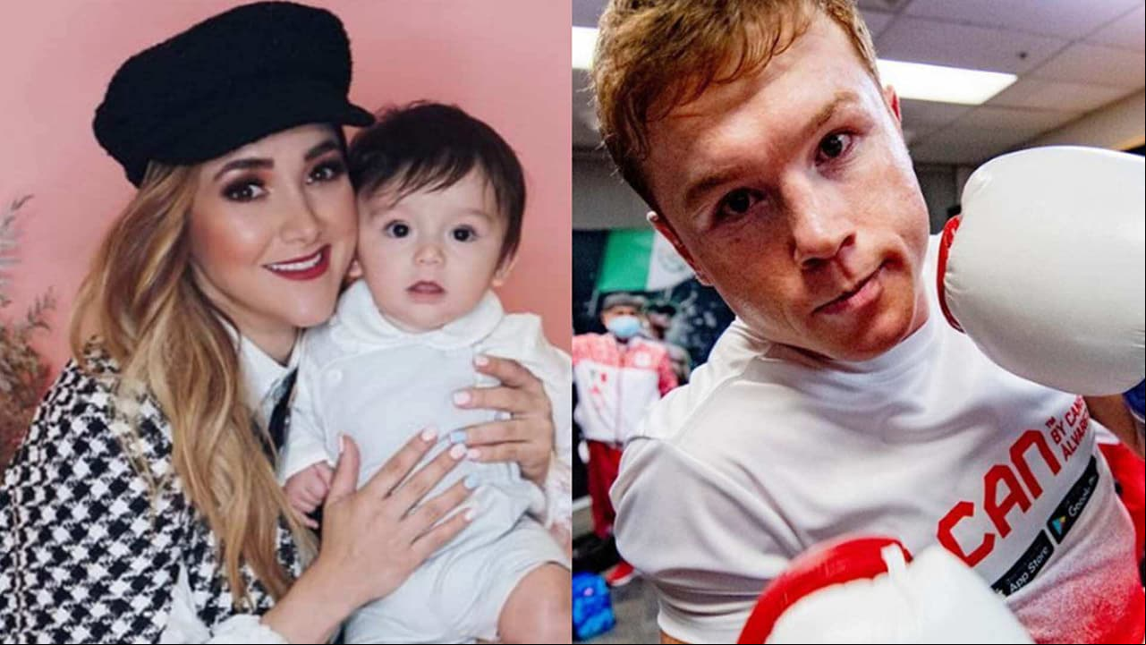 Sherlyn muestra que su hijo tiene talento para el box y le hace guiño a Canelo Álvarez