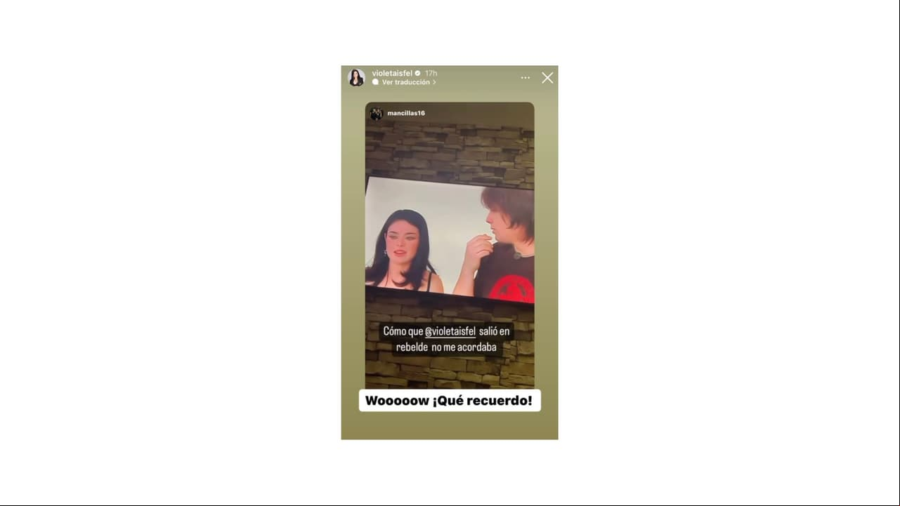 La actriz recordó su participación en la telenovela juvenil.