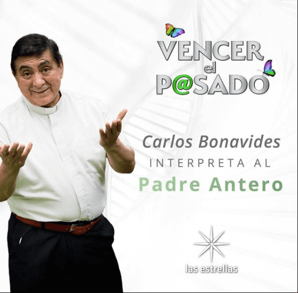 Otro personaje que surgió desde la primera parte de la trilogía es el 'padre Antero'; Carlos Bonavides lo interpreta.