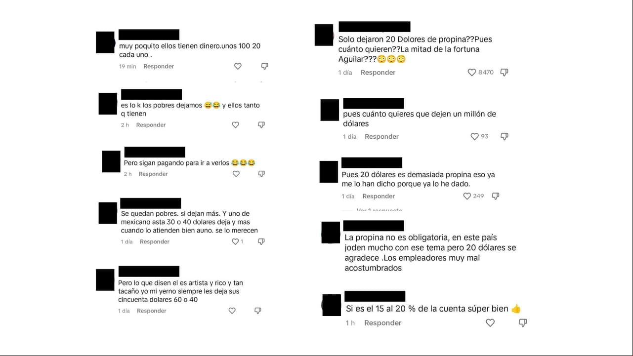 Pepe Aguilar y su familia son criticados por supuestamente dejar "poca" propina.