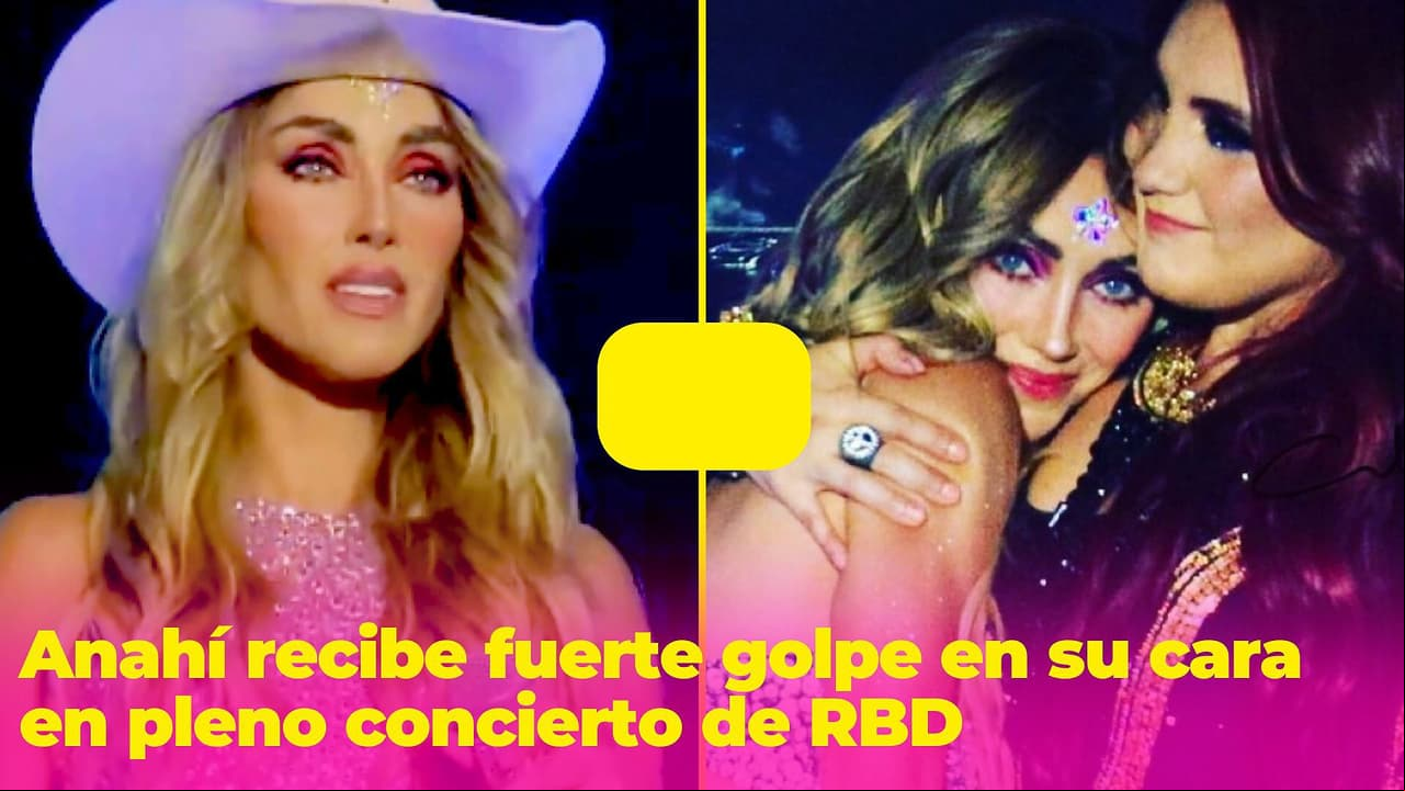 Anahí recibe fuerte golpe en su cara en pleno concierto de RBD: así fue su reacción