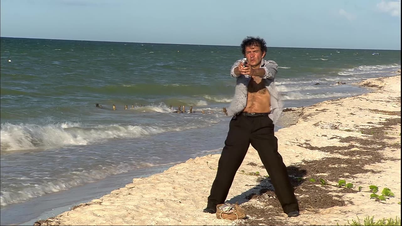 Cuando 'Bruno' recibe un balazo de parte de 'Erik' que acaba con su vida.