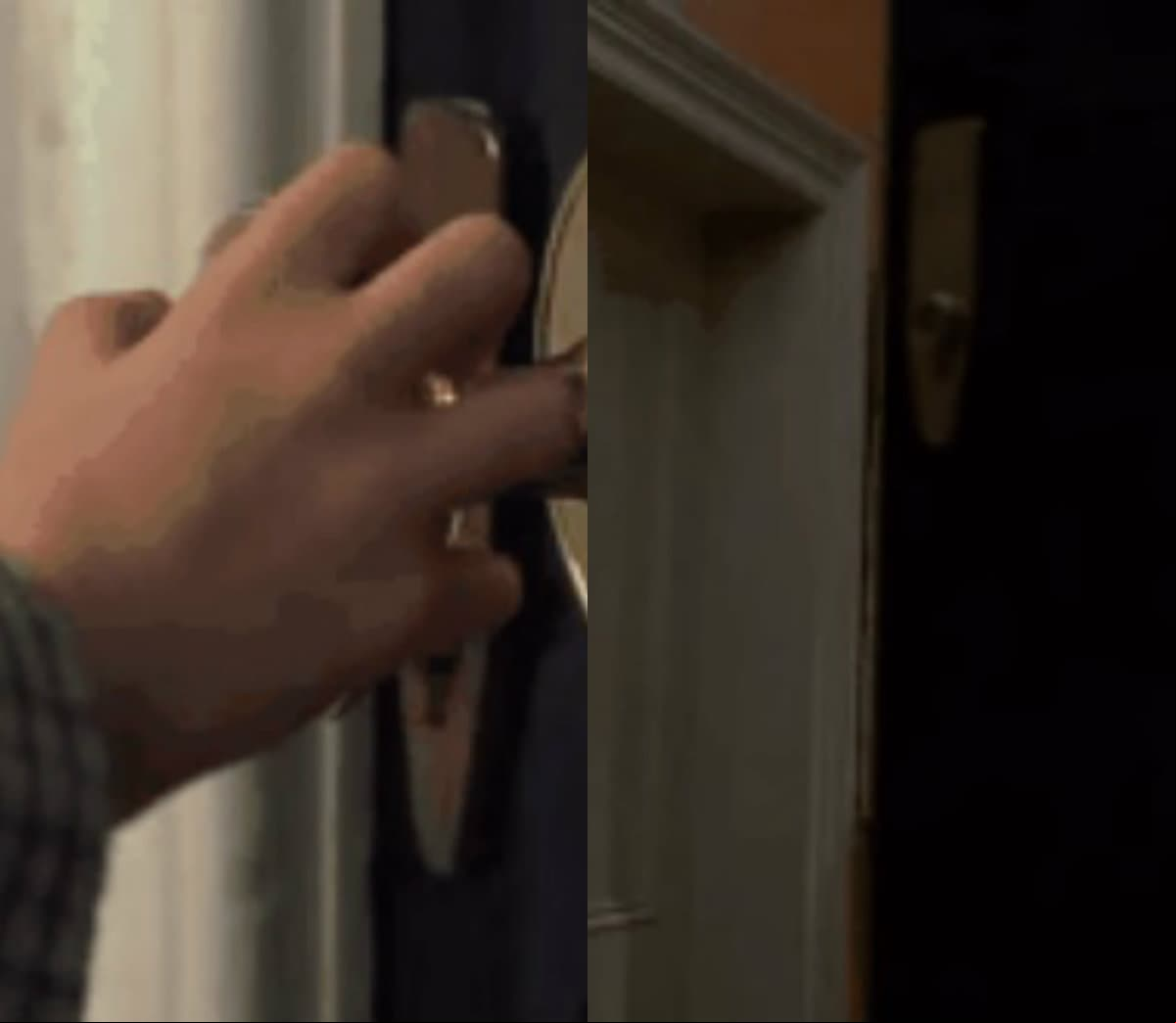 Durante la entrada de 'Hallie' a la casa de su madre